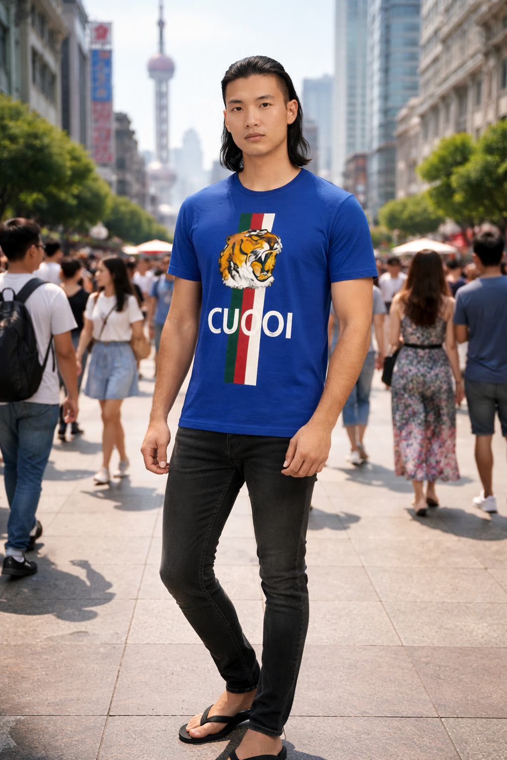 CUOOI Tiger Stripe Tee (preorder)